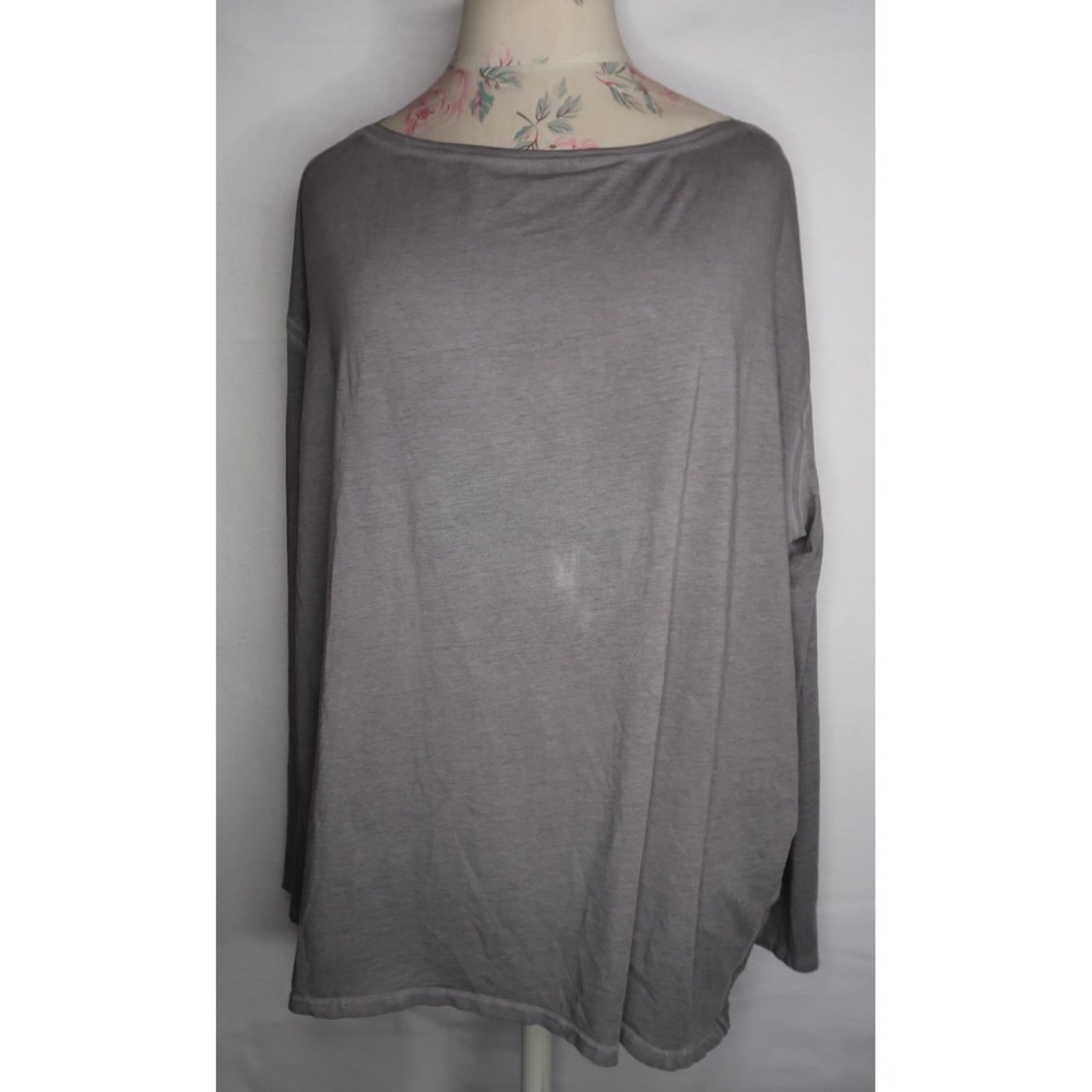 Lululemon Back In Action Long Sleeve *Fade Sublimado Pigment Dye Asphalt Grey 16